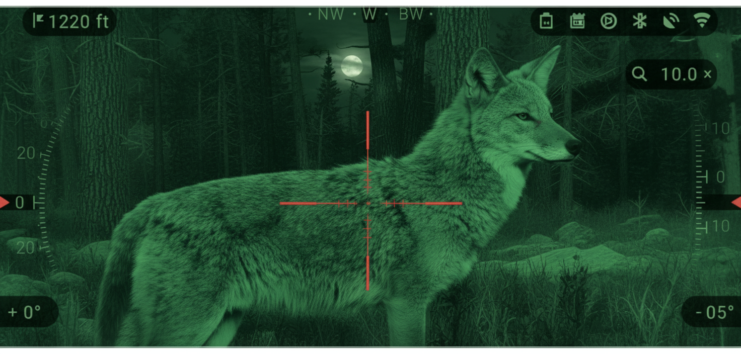 coyotes hunting in nights
