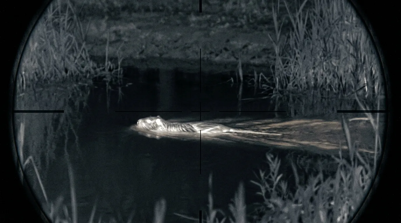 Nutria Signs After Dark