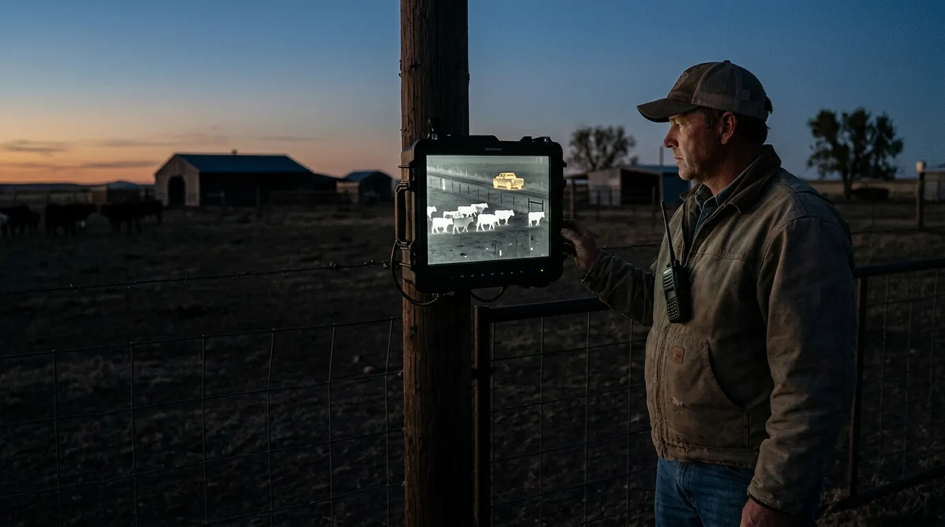perimeter security for farms and ranches — thermal perimeter security