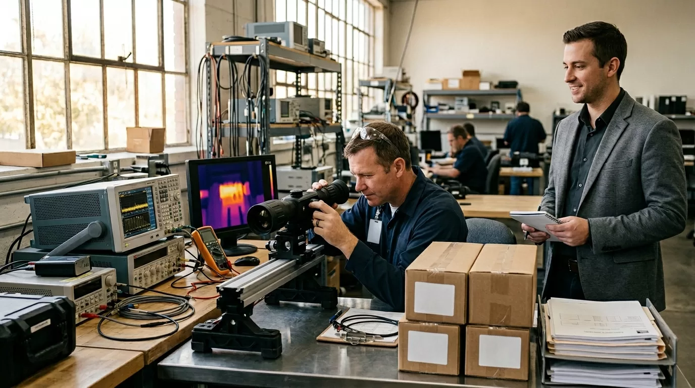 thermal optics certifications buyers sho — fcc proof for us sales