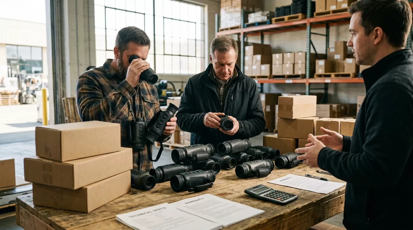 white-label thermal optics — moq packaging warranty math